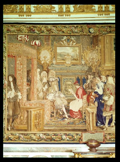 Louis XIV receiving the Papal Legate at Fontainebleau (detail) by Charles Le Brun